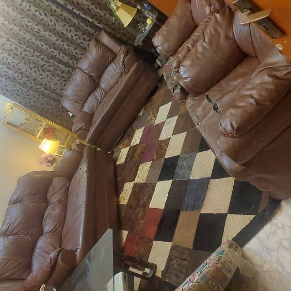 Urgent Sale 7 Seater Sofa Set with Cover 19