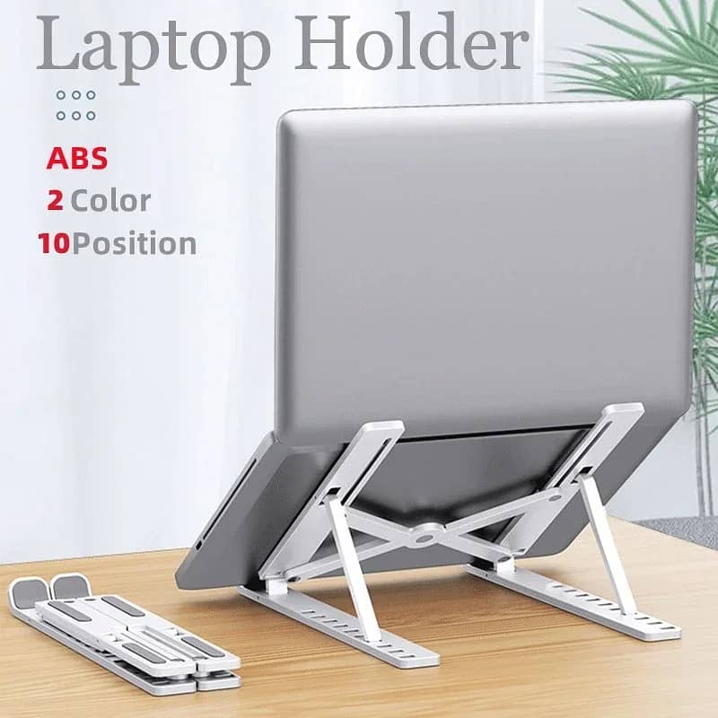 Laptop Stand Foldable Aluminum with Adjustable Angles 0