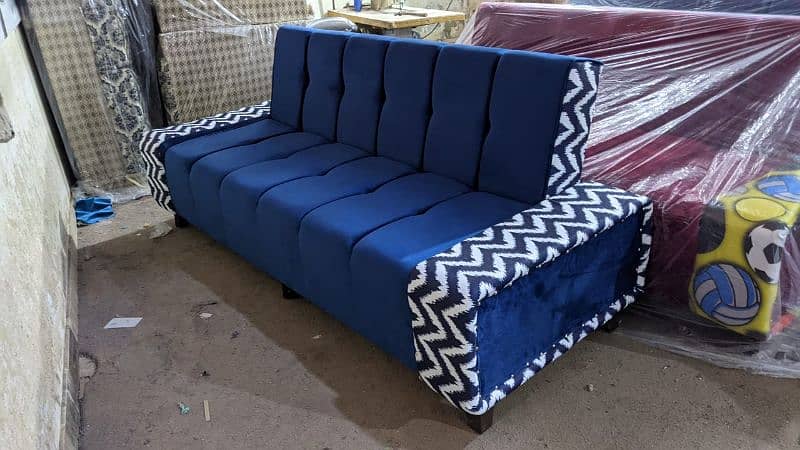 Elegant Sofa set for sale | sofa cumbed | L shape sofa set | puffy set 7