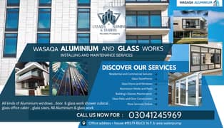 Aluminium Windows/door & Glass Work Shower Cubical/Glass Office Cabin 0