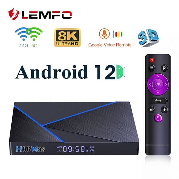 H96 MAX Android 11 RK3566 8GB/64GB TV BOX 1.8GHz 2.4G+5G WIFI  8K 0