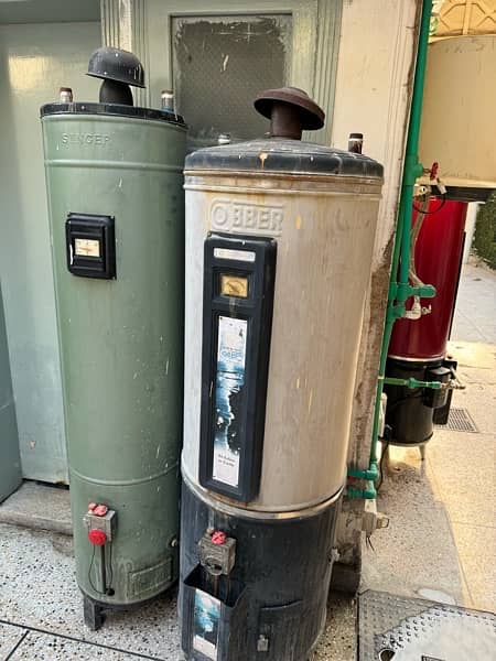 SINGER 35 GALLON GEYSER AND OBBER 50 GALLON GEYSER 2