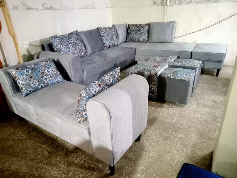 Lshape sofa/7seater/Sofa set/corner sofa set/seven seater/sofa cum bed 6