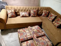 Lshape sofa/7seater/Sofa set/corner sofa set/seven seater/sofa cum bed