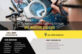 Electronic Circuit Repairing in karachi (UPS, Inverters, AC Cards)