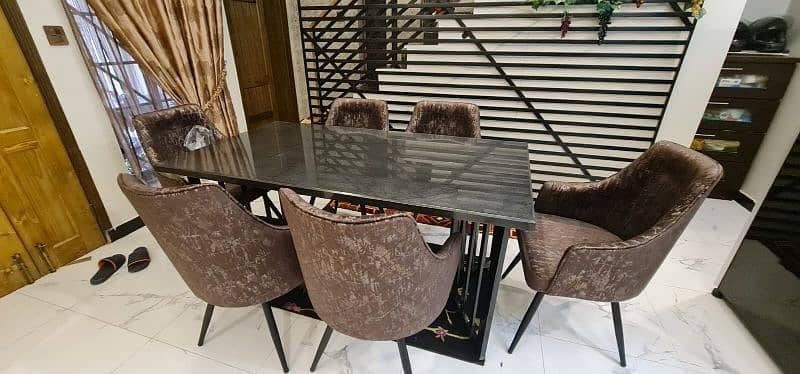 6 seater ORIGNAL GRANITE dining table 4