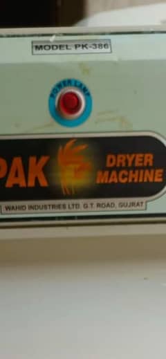 Pak Dryer Model PK-386