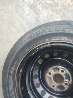 Dunlop tyre with rim 185/65 R14