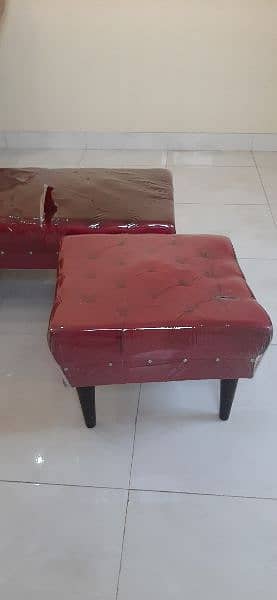 4 seater puffy set new 4