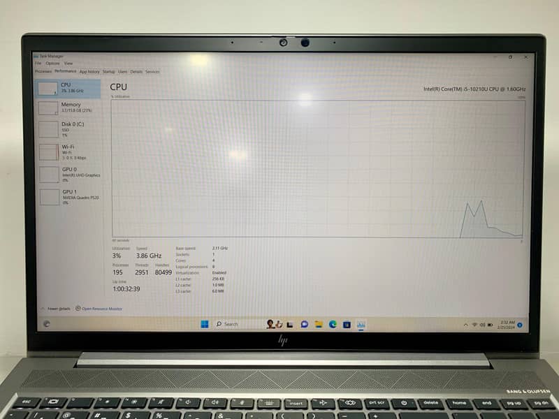 HP ZBook Firefly 15 G7 || 04 GB Nvidia 3