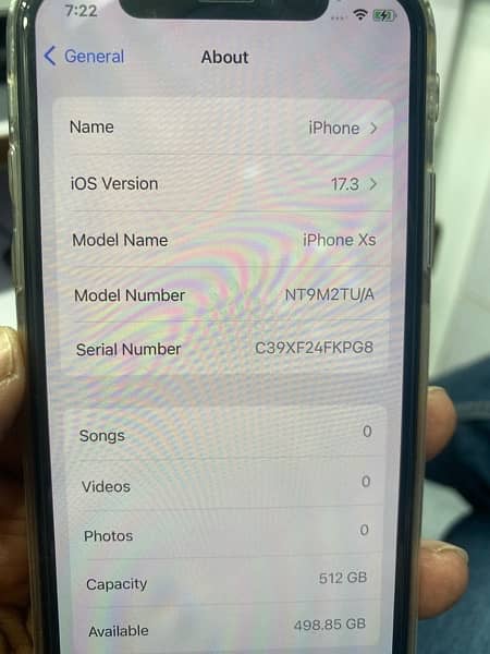iPhone XS 512 GB PTA Approved 96 Bettry 2
