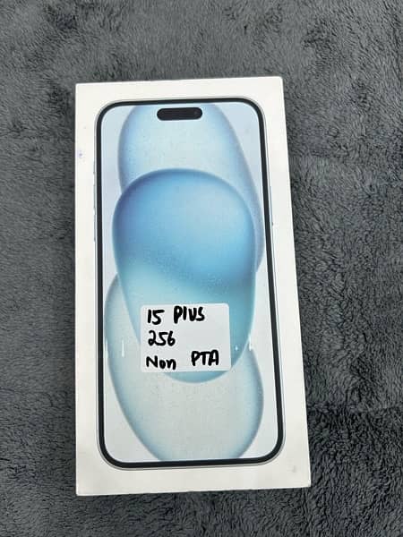 Apple iPhone 15 Plus 256GB Non pta box pack Blue color 0