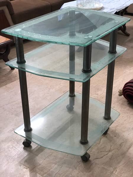 Glass Table Trolley 2