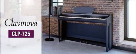 Yamaha CLP-725 Clavinova Digital Piano Box Pack wid 2-Years Warranty