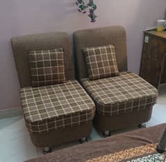 4 Single Seater Sofas | Custom Made | Home Used