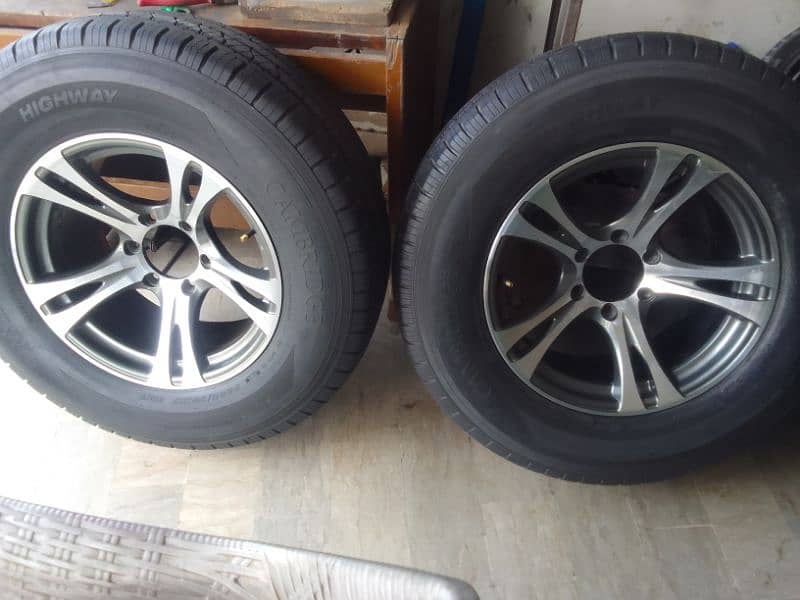 ALLOY RIM WITH TYRE'S 14