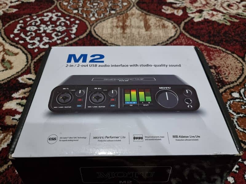 MOTU M2 2×2 USB  Audio Interface , Microphone, Mic, Sound card , Rode 6