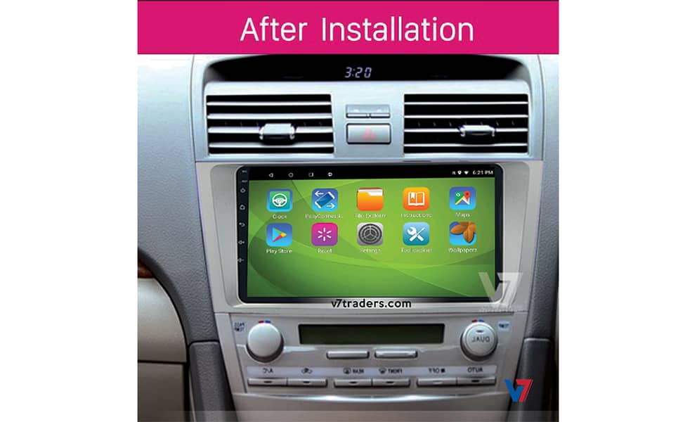 V7 Toyota Camry Car Android LCD LED GPS Navigation Panel 1