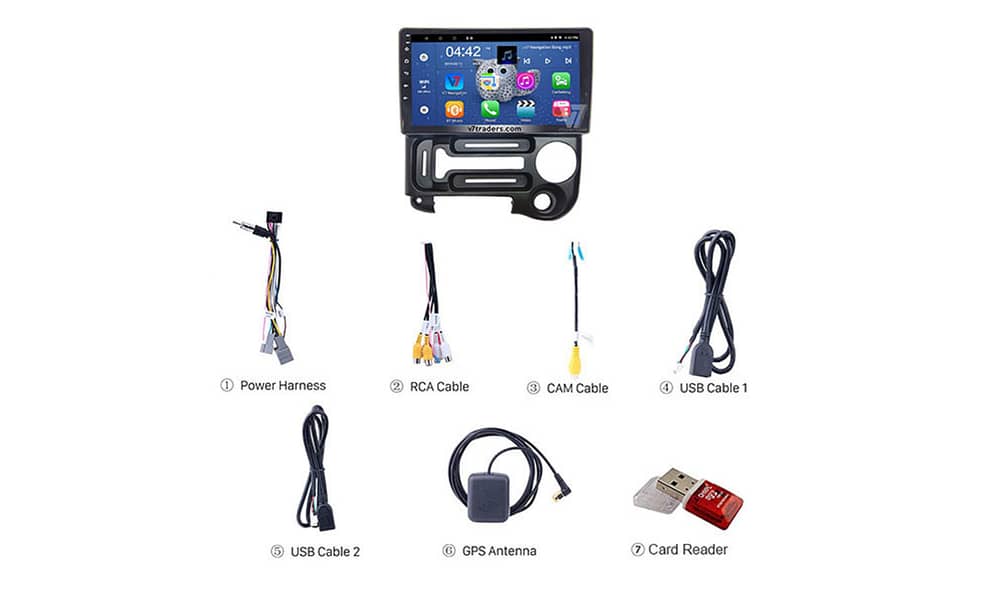 V7 Hyundai Santro Android LCD LED Car Touch Panel GPS Navigation Car 3