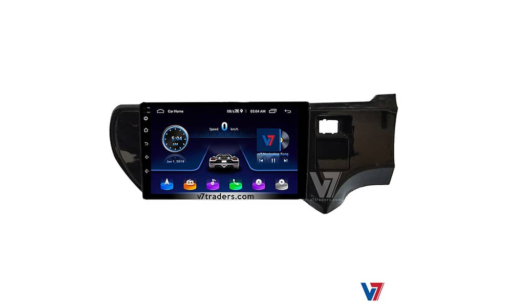 V7 Toyota Aqua Car Android LCD LED Player GPS Navigation panel DVD CD 7