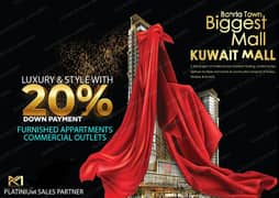 Luxury 2 Bed Furnished Apartment On Installment Plan In Biggest Mall of Bahria Town Kuwait Mall