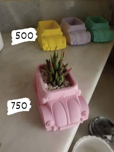 concrete pots with plants 10