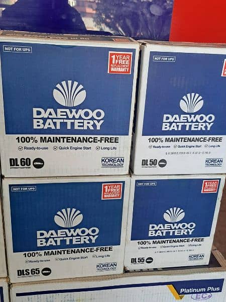 Daewoo Dry and Deep Cycle Batteries 2