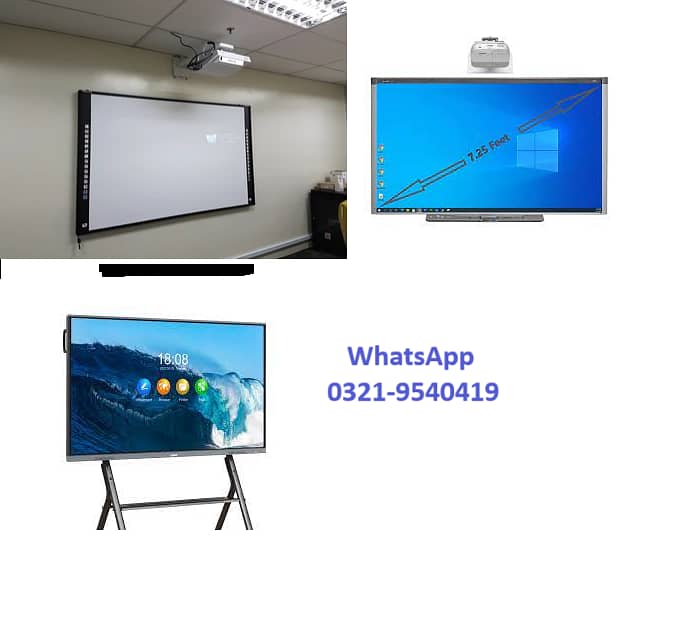 Digital Board, Smart Board, Interactive Touch Led Screen, Flat Panel 0