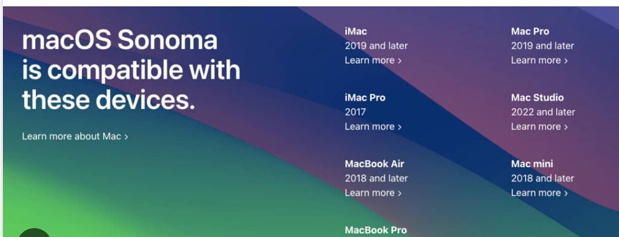MacOS Sonama  is competible with these devices ? How you can do that? 0