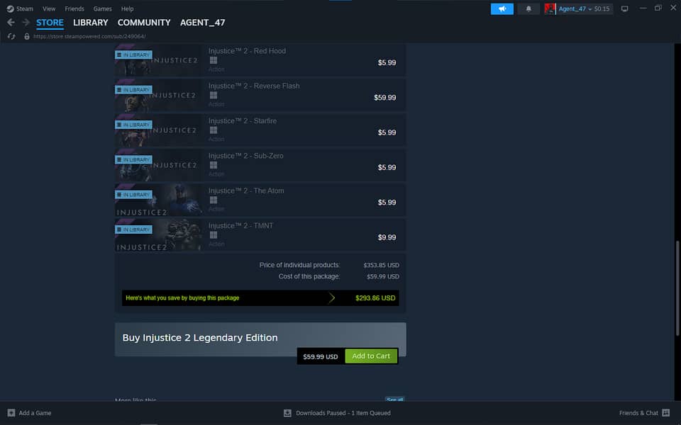 3 Steam Games GTA 5 PermiumEdition Injustice2 LegendaryEdition Portal2 4