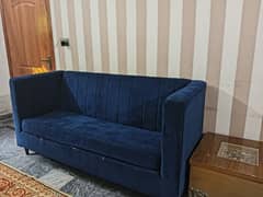 Blue velvetet sofas(2 pices) new style with best quality