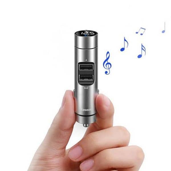 Baseus Bluetooth FM transmitter with USB Charger BS-01 New without box 1