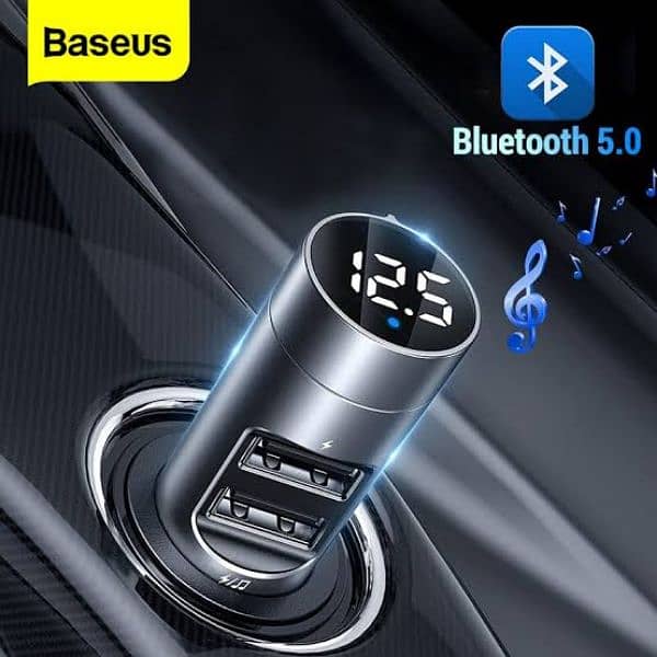 Baseus Bluetooth FM transmitter with USB Charger BS-01 New without box 4
