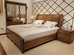 Bed set | Shesham Bed set | Double Bed set | wooden bed set