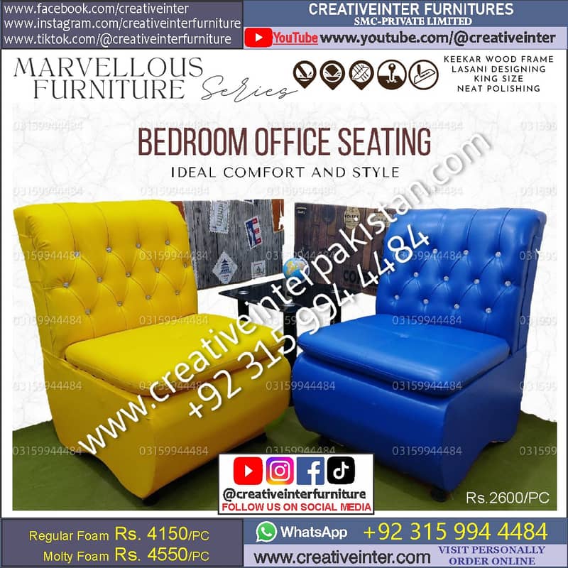 Office single sofa set design furniture table chair cafe table parlour 3