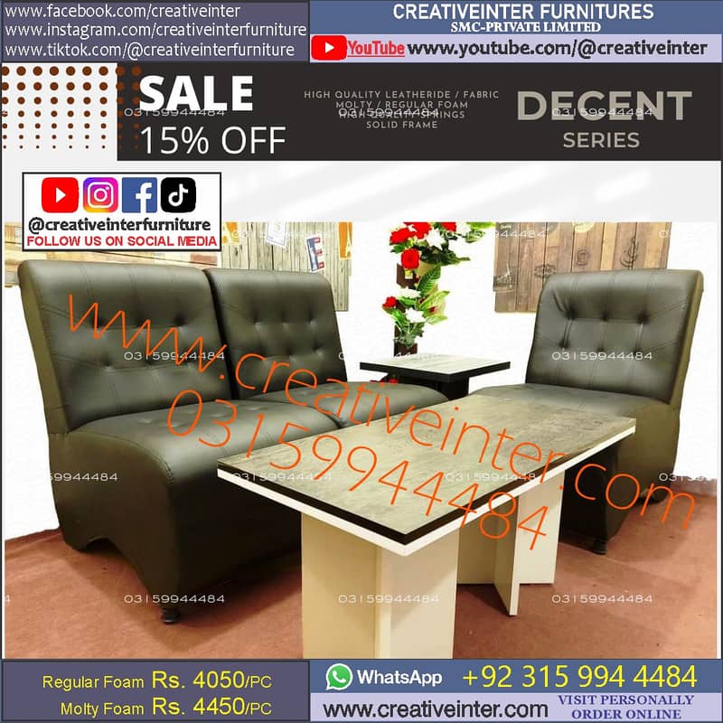 Office single sofa set design furniture table chair cafe table parlour 5