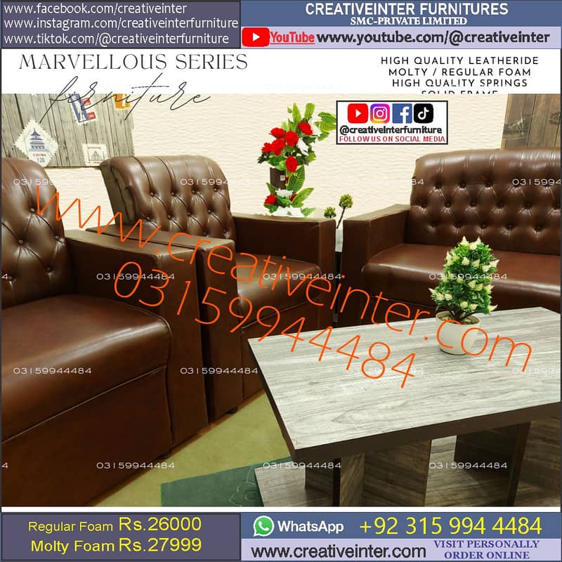 Office single sofa set design furniture table chair cafe table parlour 16