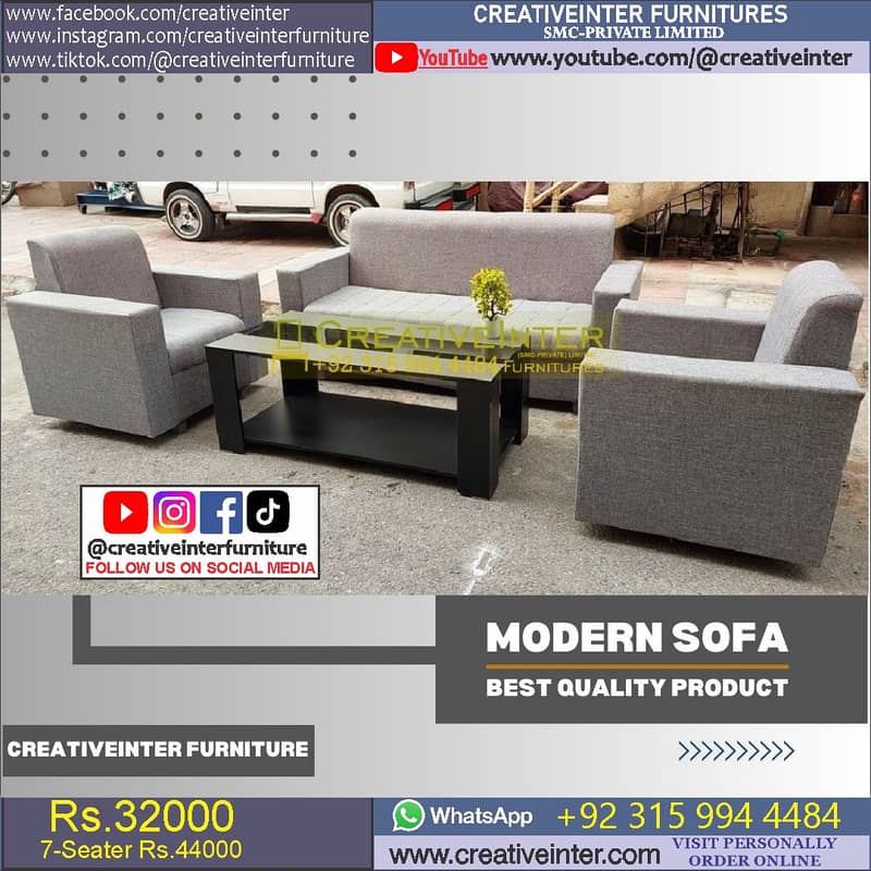 Office single sofa set design furniture table chair cafe table parlour 18