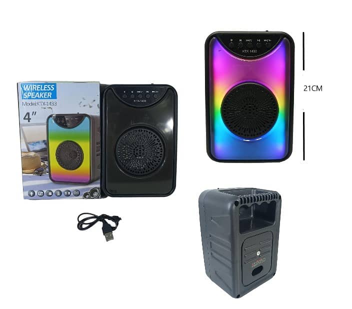 Portable KTS-1080 Wireless Bluetooth Speaker- Support USB. SD Card 3