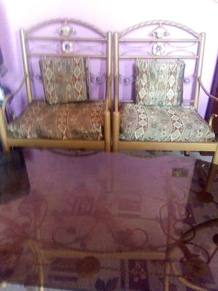 03112993348 Sofa Set 5 seat with center table 0