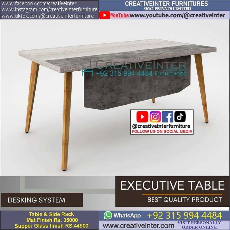 office executive ceo table meeting workstation chair reception manager 17