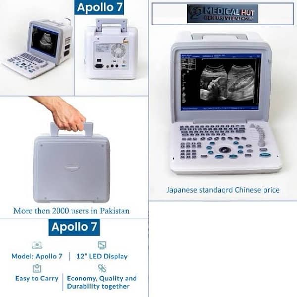 New Ultrasound Machine - Apolo 7 - Nyro 10 - 1 year warranty - karachi 3