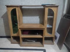 TV trolley of deyar wood/with 10 cabinets and space of 32" TV inside