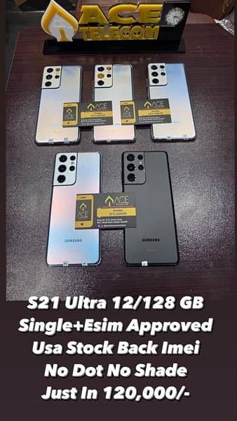 S21 ULTRA 12/128 GB Usa 5G Approved 0