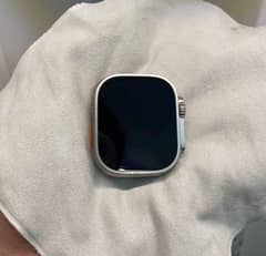 Apple Watch Ultra 49mm 100% Titanium Case with Green Alpine Loop