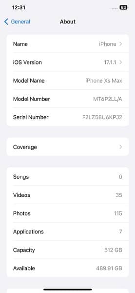 Iphone Xs Max 512Gb Golden Non PTA 6