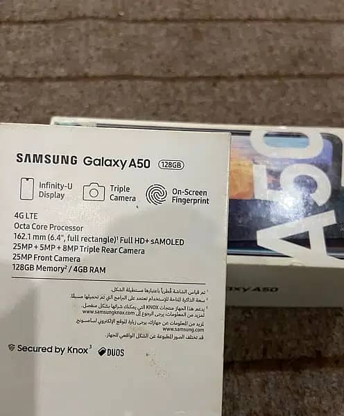 Samsung Galaxy A50, 4/128 with box, PTA approved 2