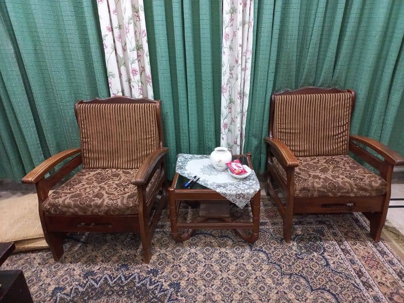 5 seater Traditional wooden sofa set, pl contact on 0333 5110230 1