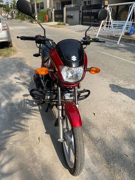 Suzuki GD 110s Self Start Bike Red Color 4