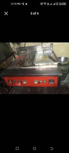 fryer/ gas grill+hot plate 2*2/ cheese crusher 0